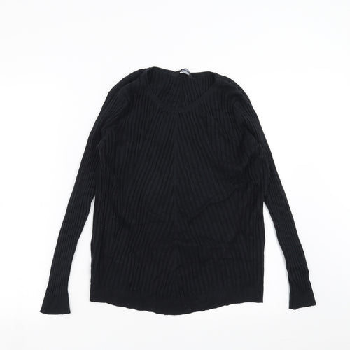 Kaleidoscope Womens Black Geometric  Pullover Jumper Size 16