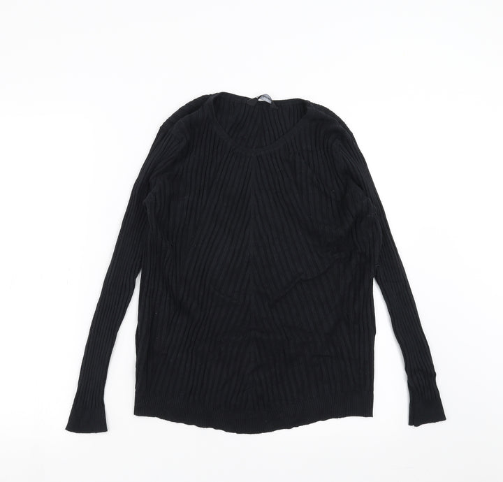 Kaleidoscope Womens Black Geometric Pullover Jumper Size 16