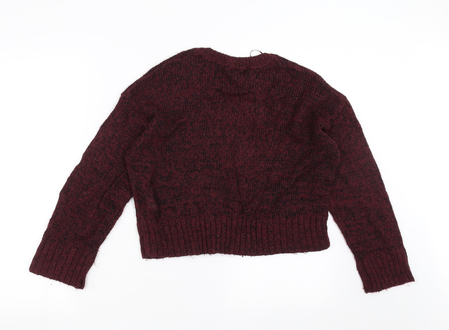 New Look Womens Purple  Knit Pullover Jumper Size S