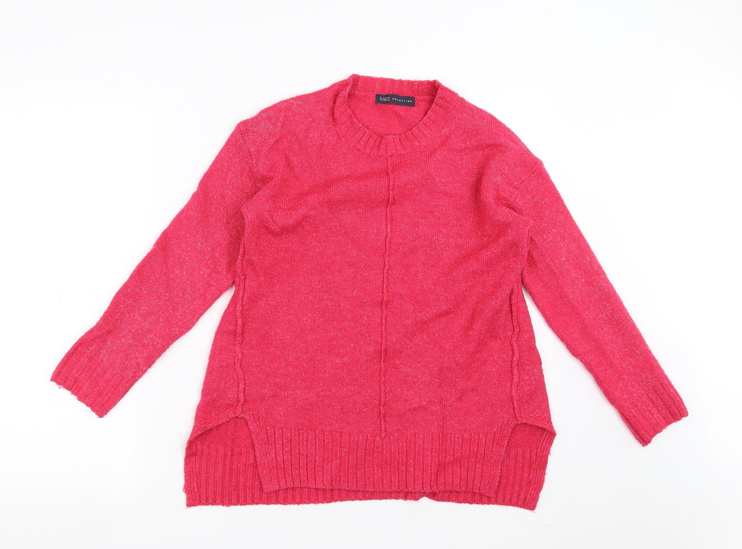 Marks and Spencer Womens Pink  Knit Pullover Jumper Size S