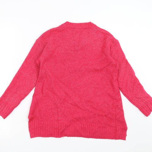 Marks and Spencer Womens Pink  Knit Pullover Jumper Size S