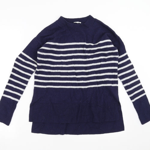Gap Womens Blue Striped Knit Pullover Jumper Size S