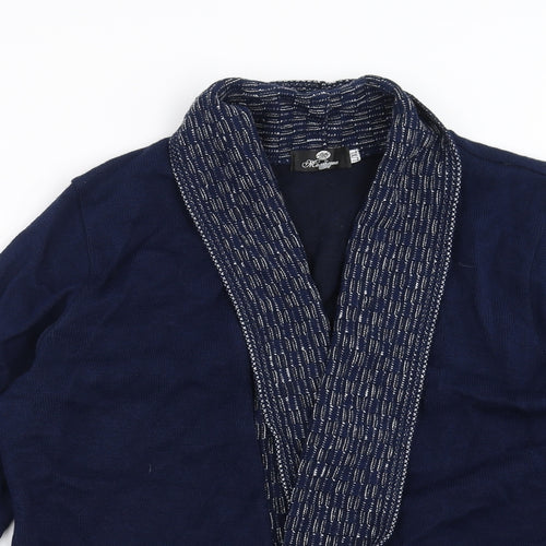 Monique Womens Blue   Cardigan Jumper Size L