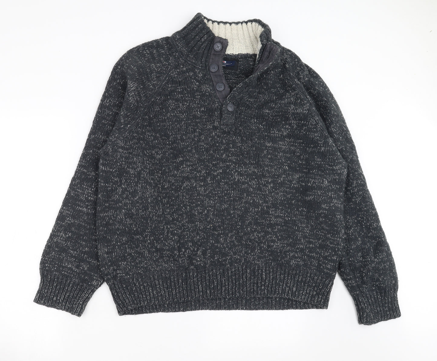 Marks and Spencer Mens Grey  Knit Pullover Jumper Size XL