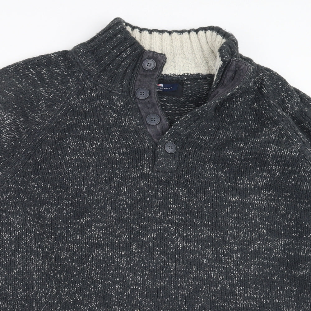 Marks and Spencer Mens Grey  Knit Pullover Jumper Size XL