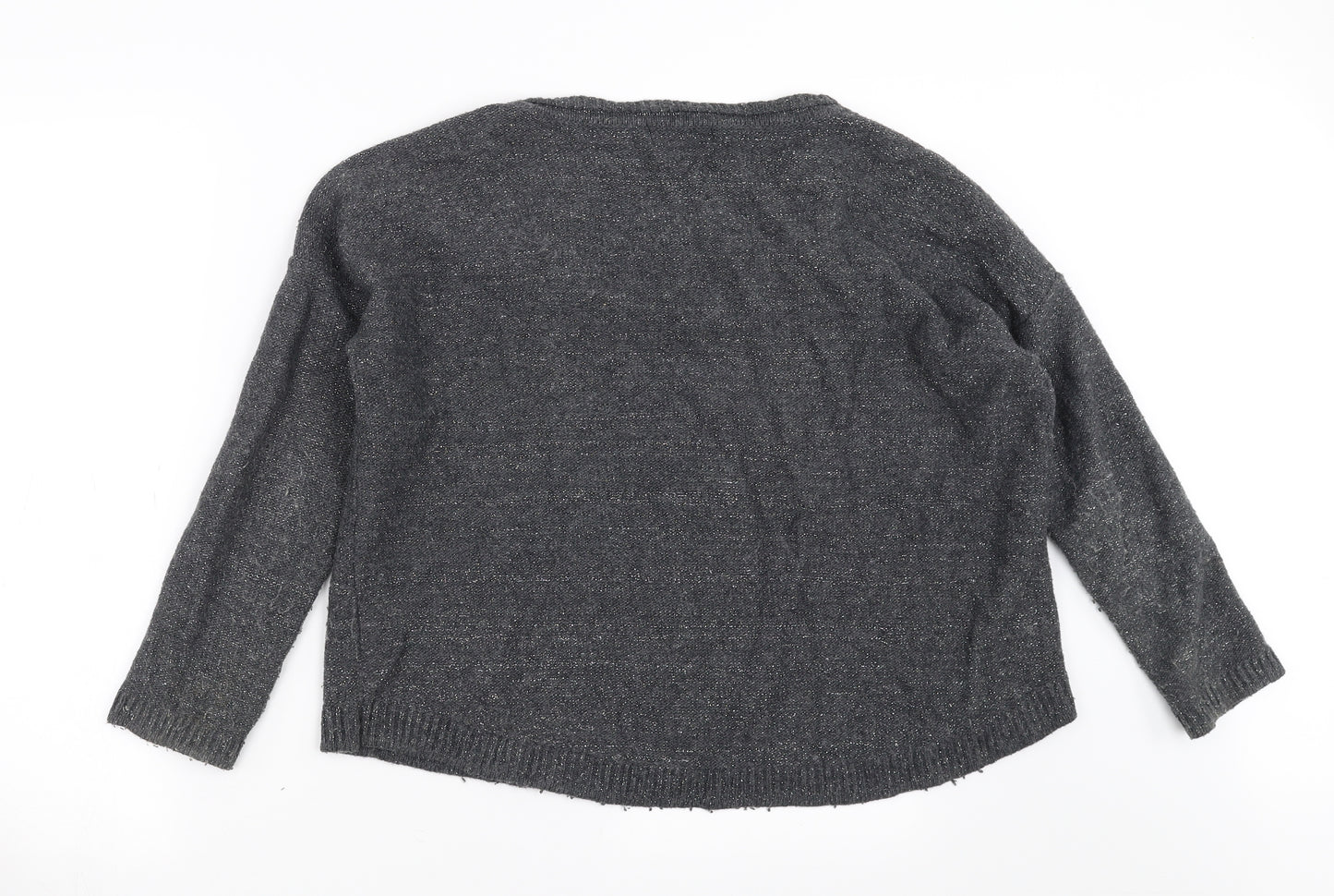 RJR.John Rocha Womens Grey  Knit Pullover Jumper Size 12