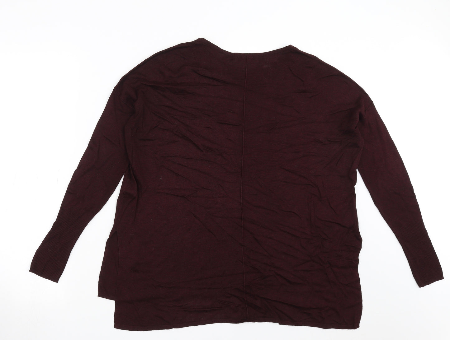 H&M Womens Purple  Knit Pullover Jumper Size XS  - burgundy