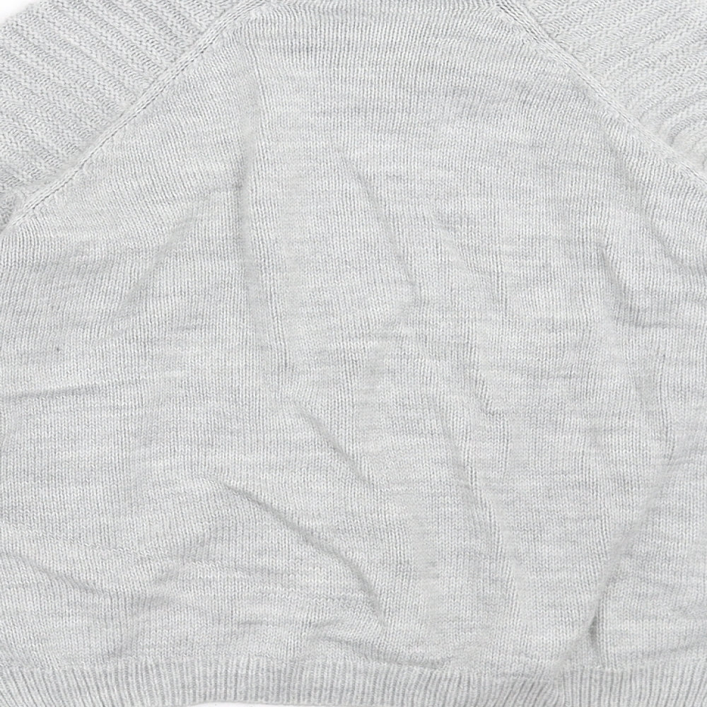 River Island Girls Grey  Knit Pullover Jumper Size 9-10 Years