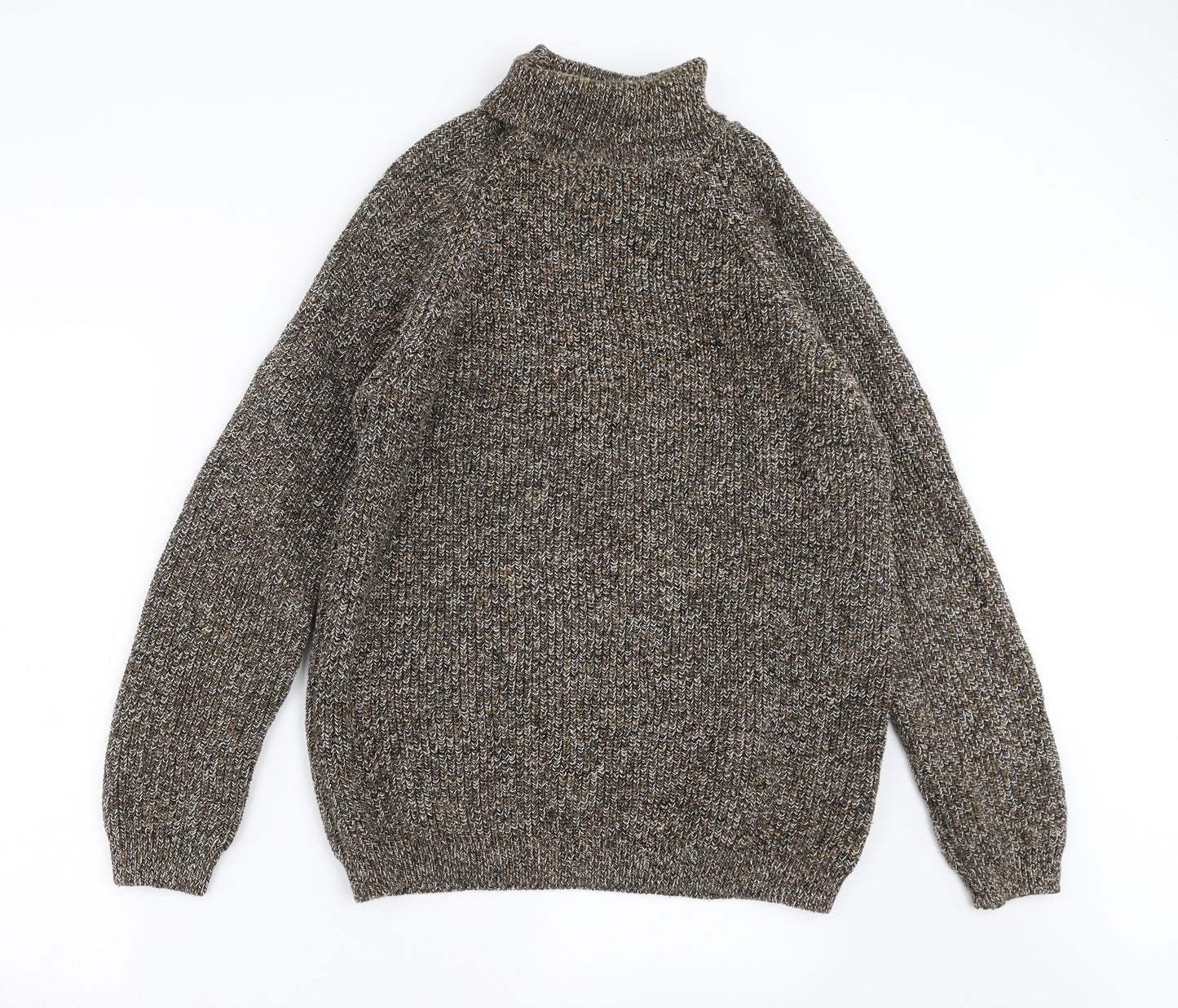 Zara Mens Brown  Knit Pullover Jumper Size XL