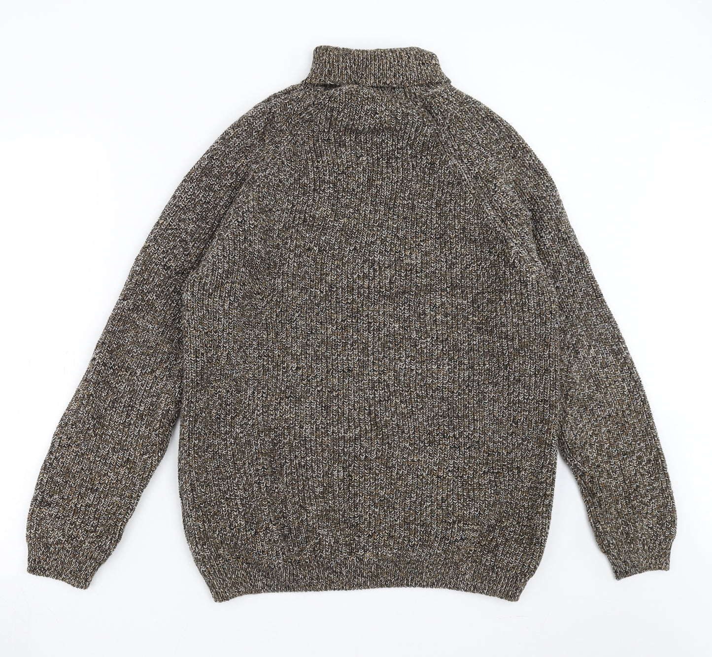 Zara Mens Brown  Knit Pullover Jumper Size XL