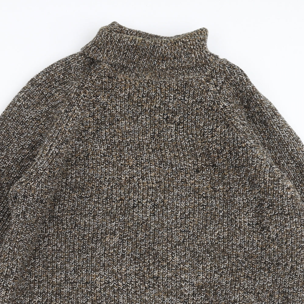 Zara Mens Brown  Knit Pullover Jumper Size XL