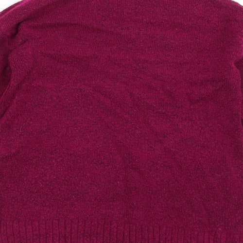Marks and Spencer Womens Purple  Knit Pullover Jumper Size S