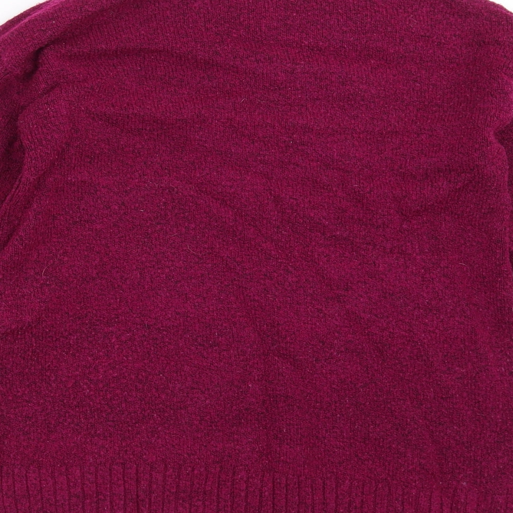 Marks and Spencer Womens Purple  Knit Pullover Jumper Size S