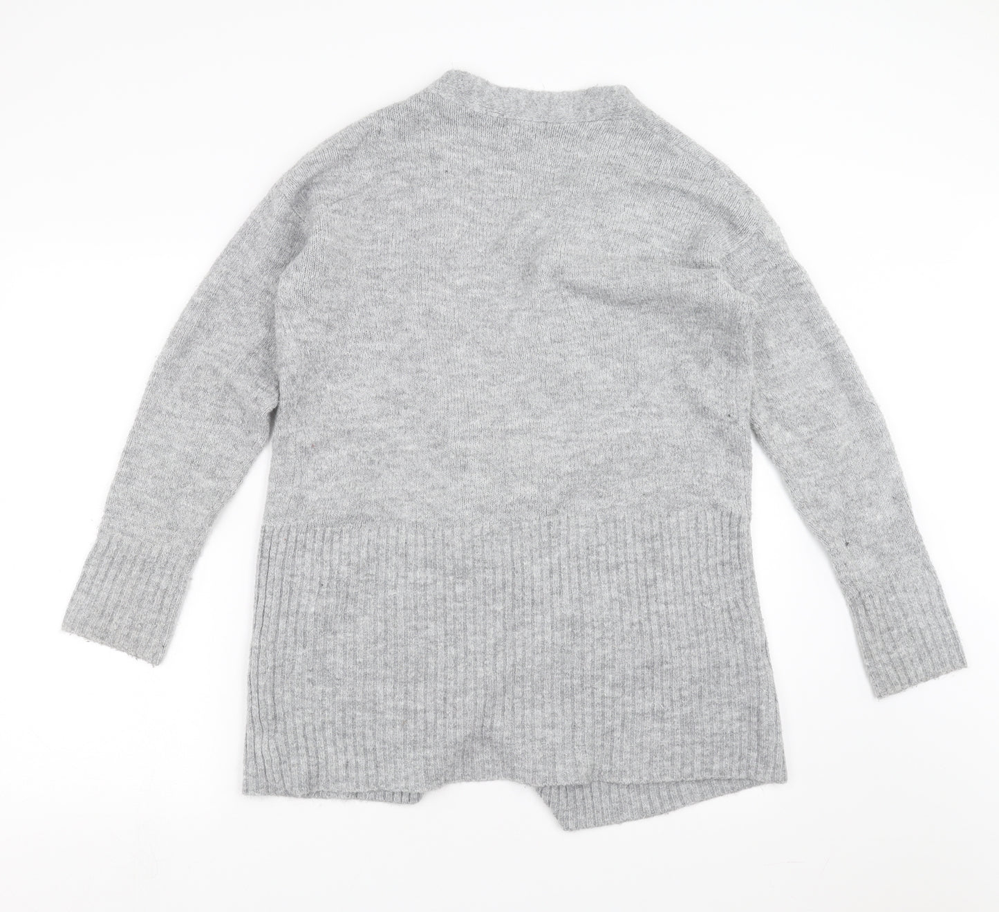 F&F Womens Grey  Knit Cardigan Jumper Size 12