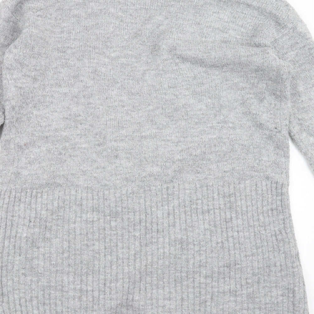 F&F Womens Grey  Knit Cardigan Jumper Size 12