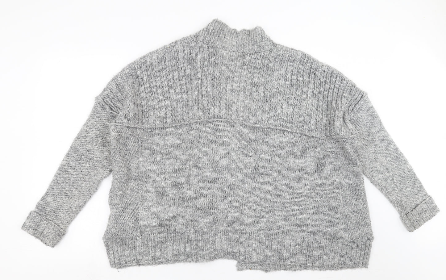 Marks and Spencer Womens Grey  Knit Cardigan Jumper Size 16