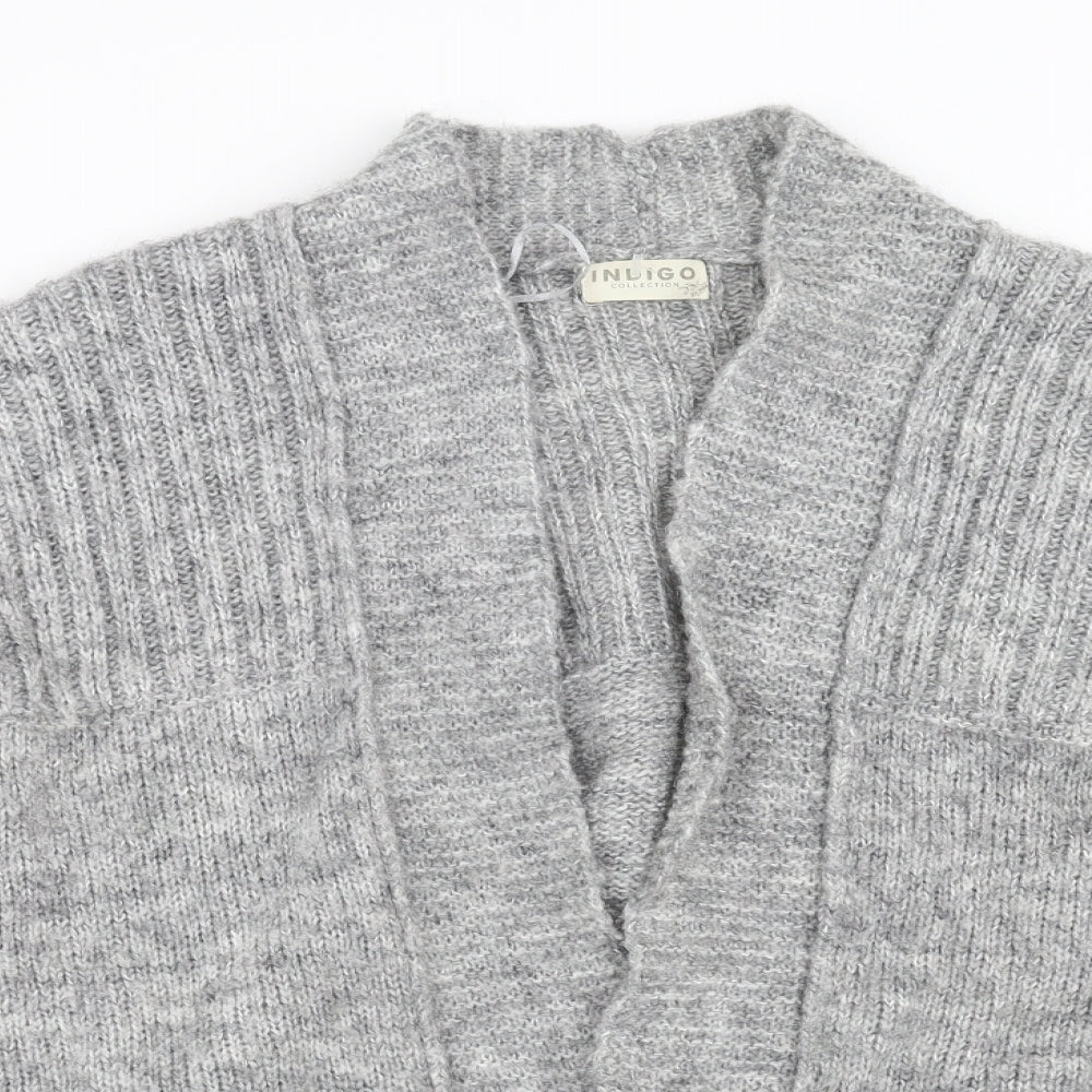 Marks and Spencer Womens Grey  Knit Cardigan Jumper Size 16