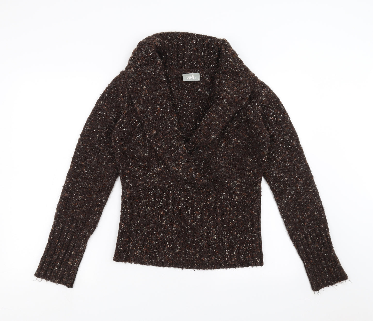 Wallis Womens Brown  Knit Pullover Jumper Size 12