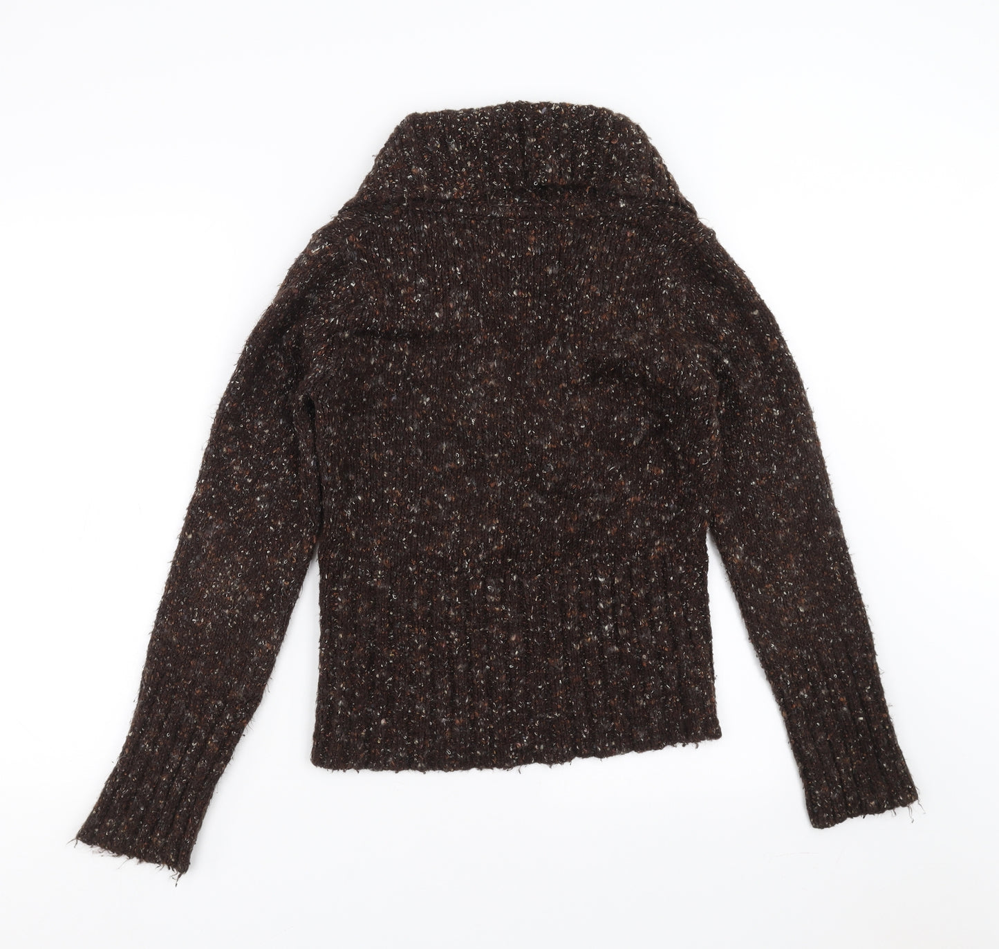 Wallis Womens Brown  Knit Pullover Jumper Size 12