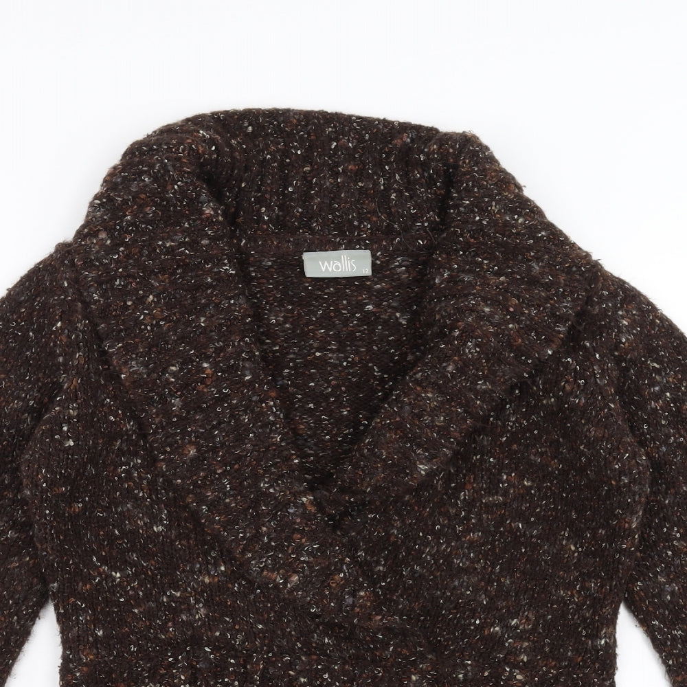 Wallis Womens Brown  Knit Pullover Jumper Size 12