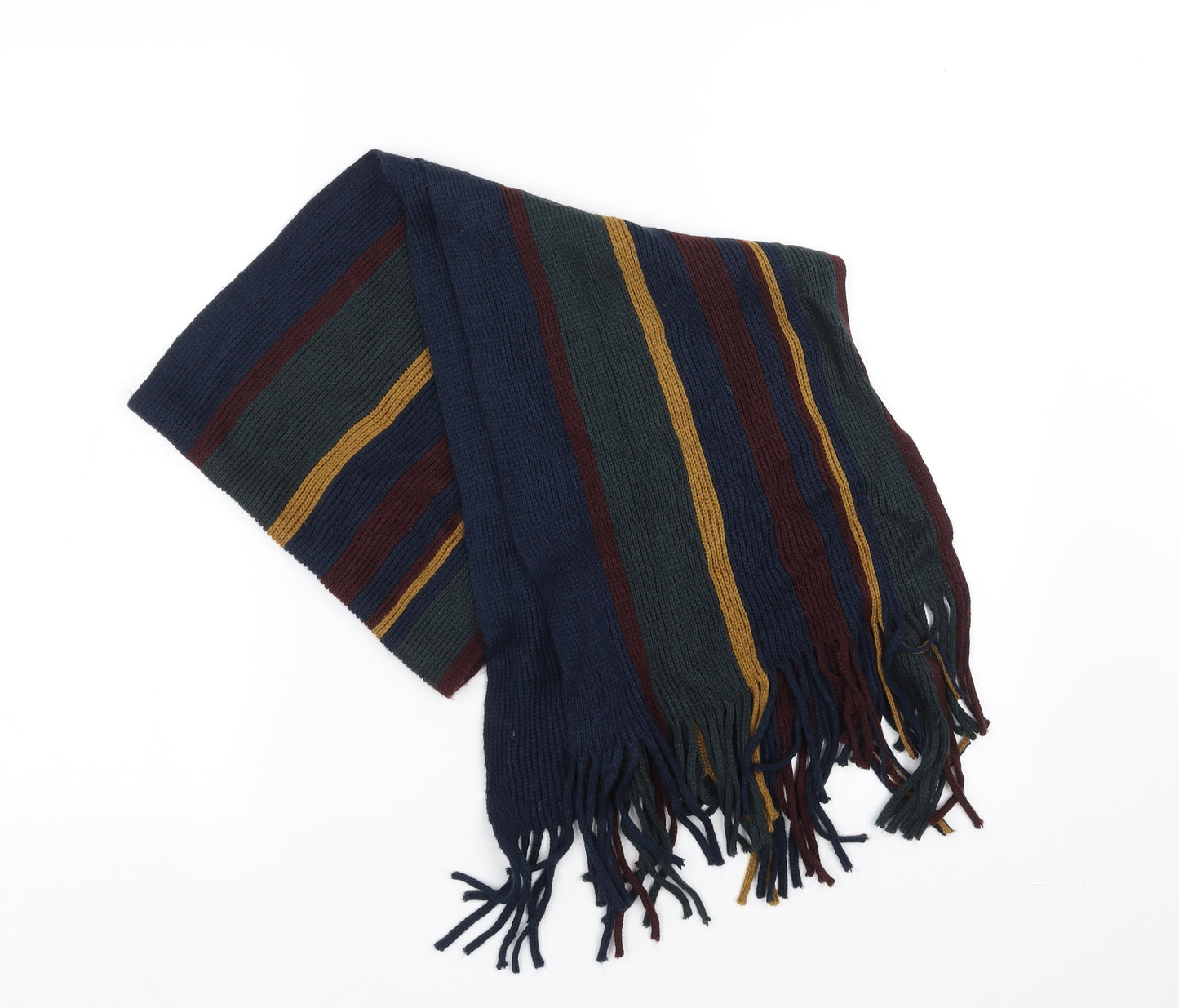 Preworn Unisex Multicoloured Striped   Scarf