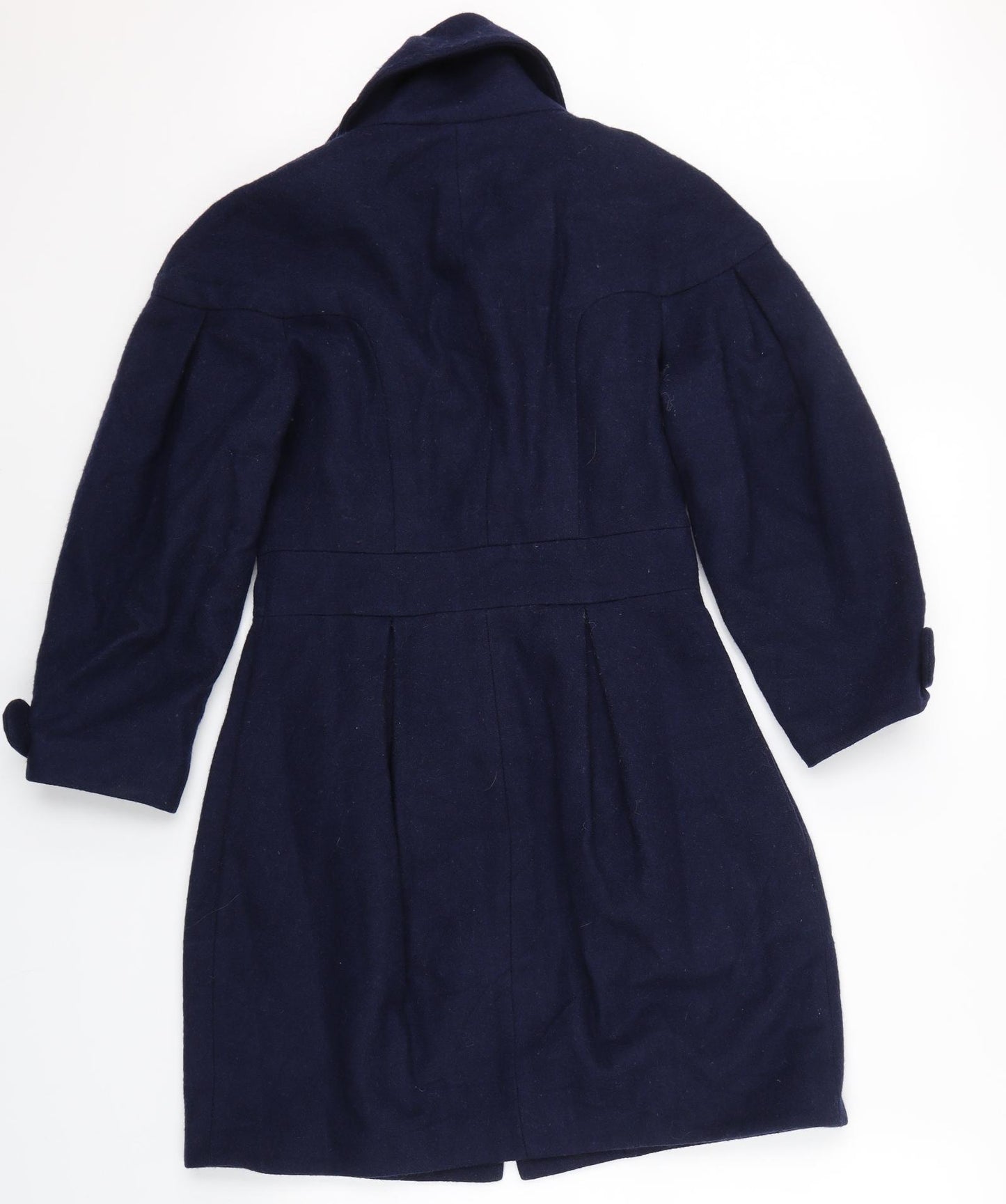 Warehouse Womens Blue   Trench Coat Coat Size 8