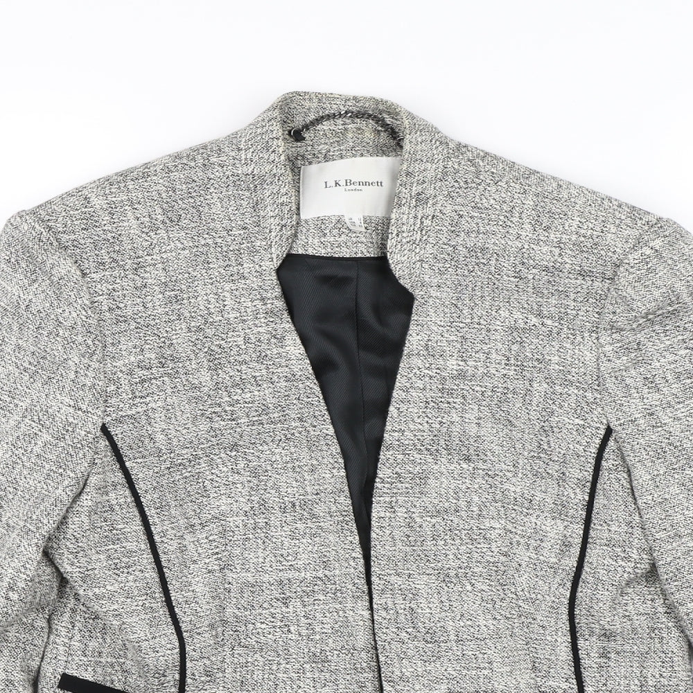 L.K. Bennett Womens Grey   Jacket  Size 12