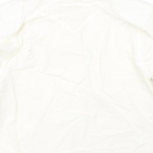 Four Seasons of London Womens White   Basic Button-Up Size 14  - Chef unifrom