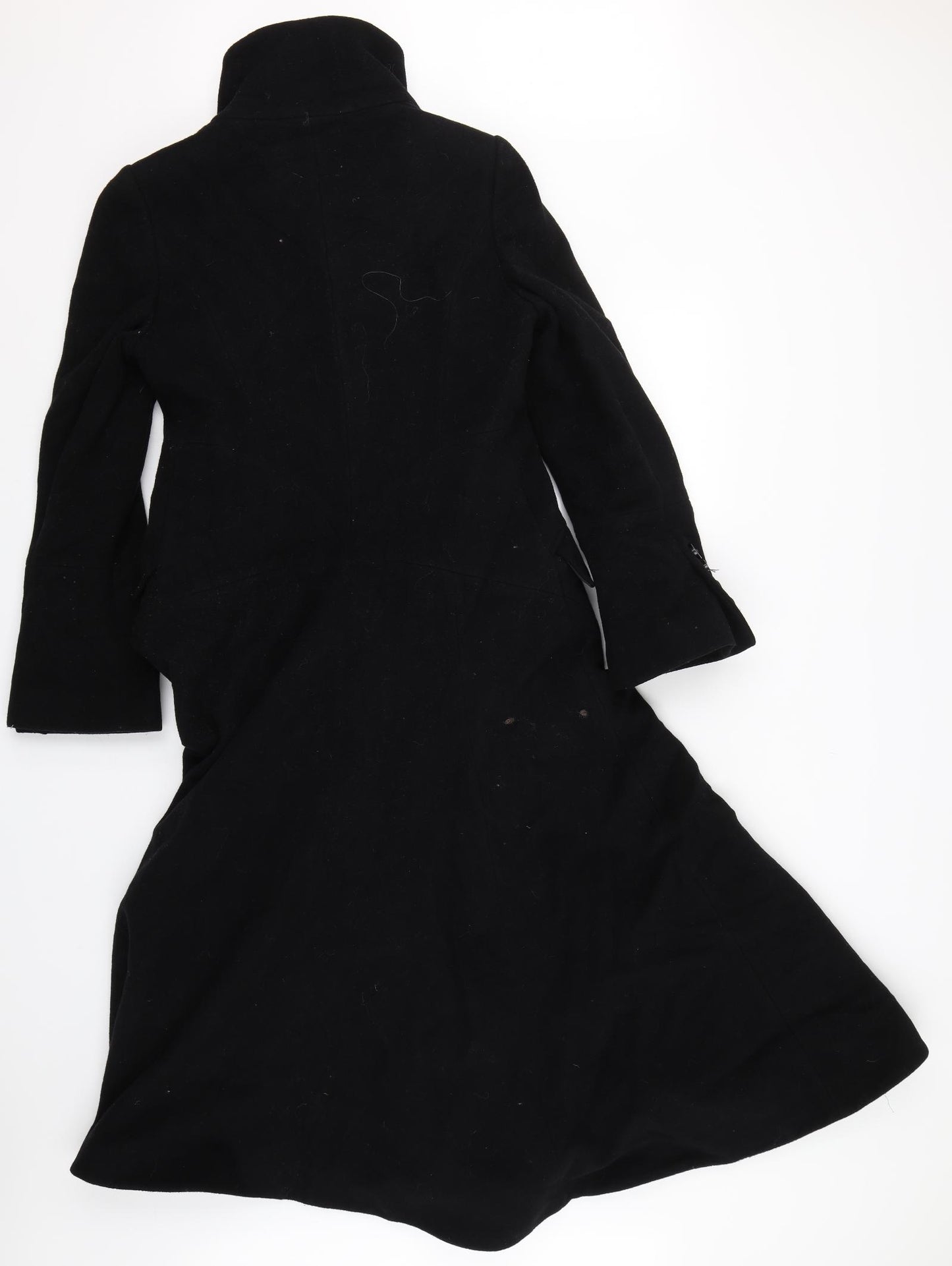Planet Womens Black   Trench Coat Coat Size 12