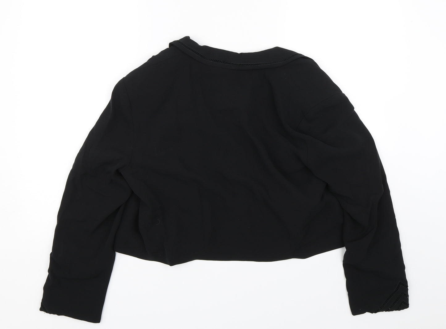 Jaeger Womens Black   Jacket Suit Jacket Size 16