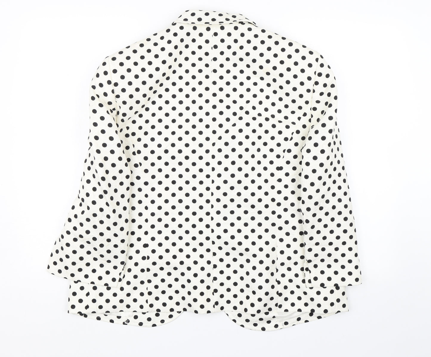 Rasler Womens Black Polka Dot  Jacket Suit Jacket Size 40