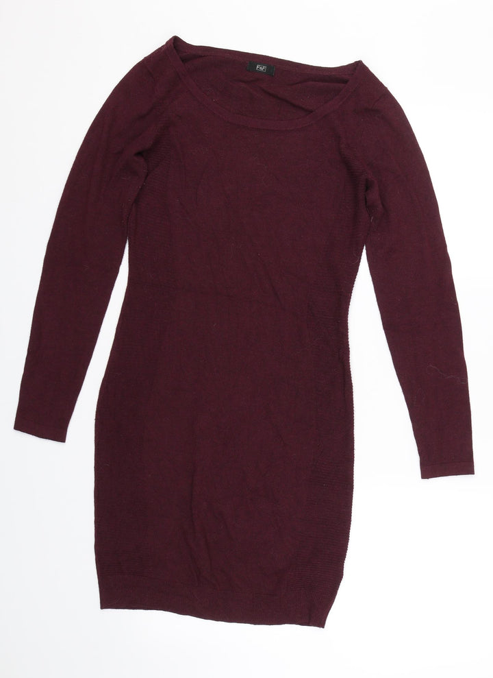 F&F Womens Purple T-Shirt Dress Size 6