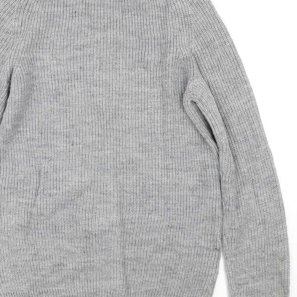 DNM Dissident Womens Grey  Knit Pullover Jumper Size S