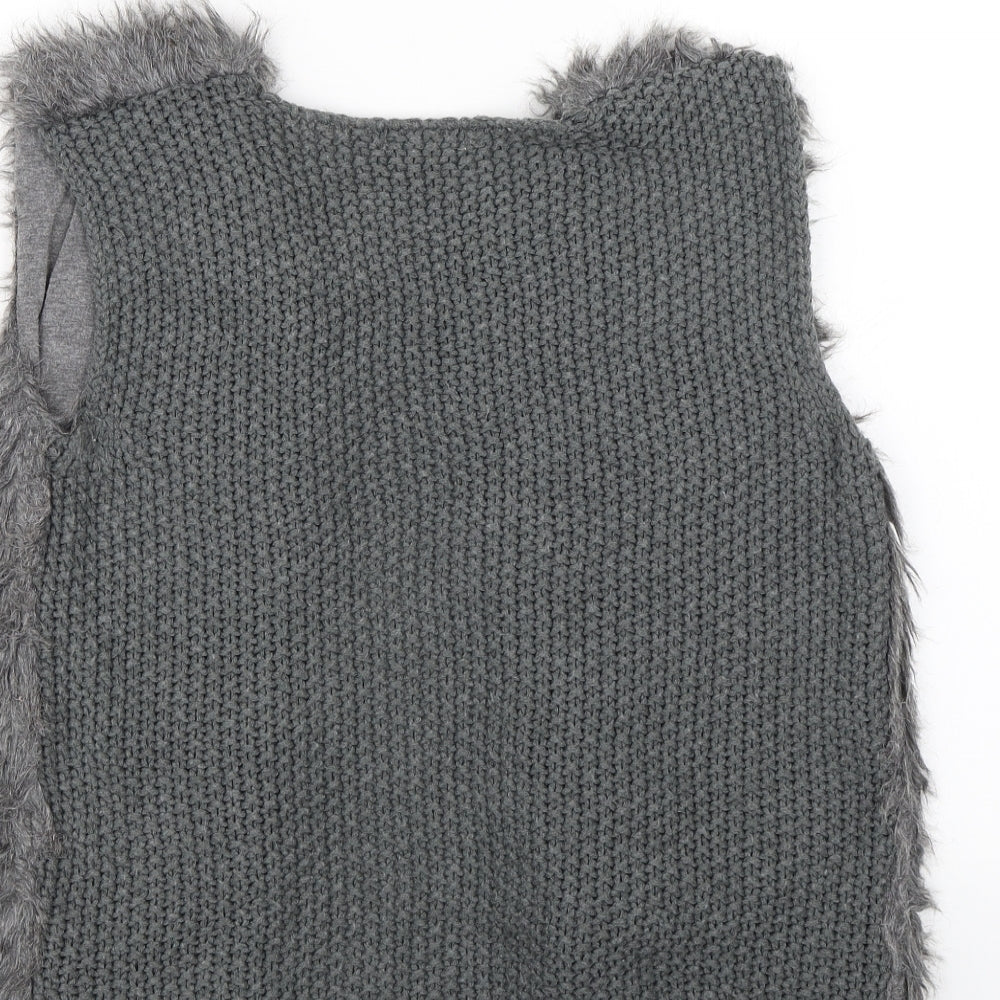Primark Girls Grey   Vest Jumper Size 11-12 Years