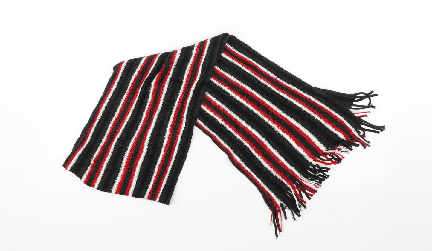 Preworn Unisex Multicoloured Striped Knit  Scarf