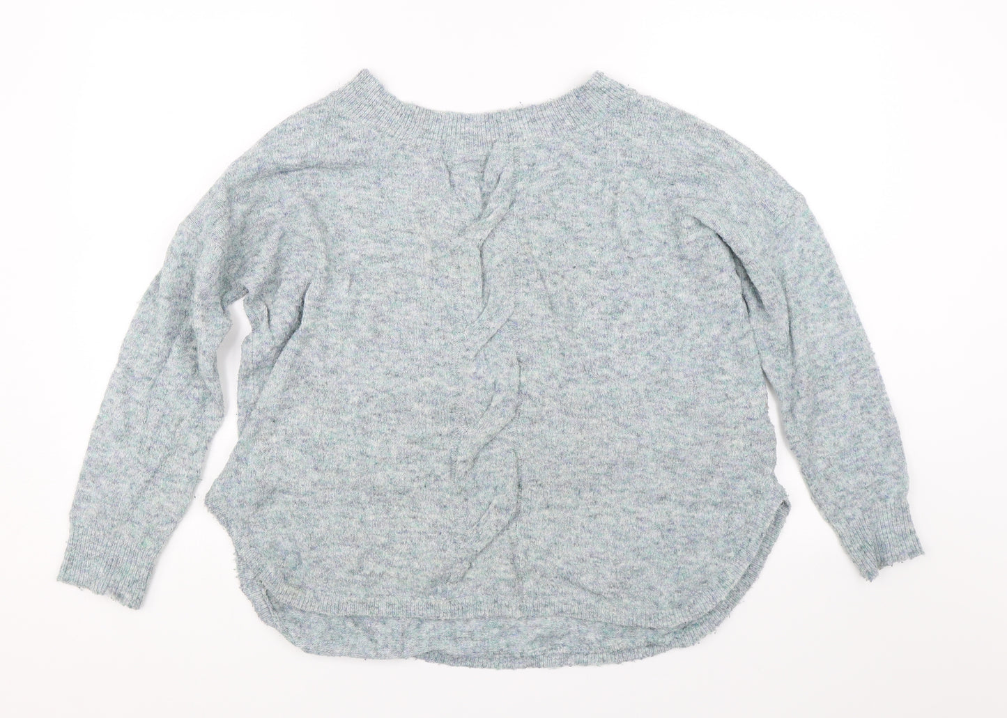 M&S Womens Blue  Knit Pullover Jumper Size 12