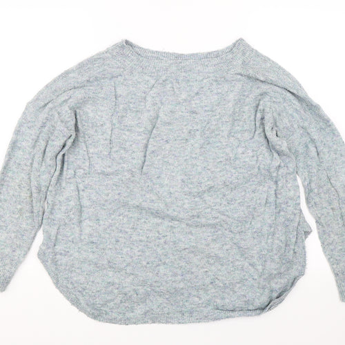 M&S Womens Blue  Knit Pullover Jumper Size 12