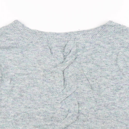 M&S Womens Blue  Knit Pullover Jumper Size 12