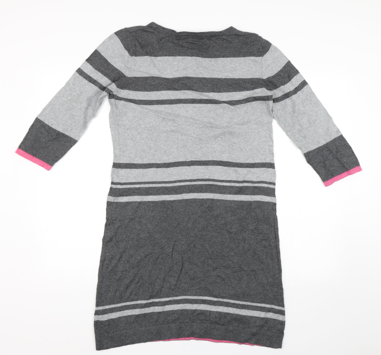 M&S Womens Grey Striped  Bodycon  Size 14