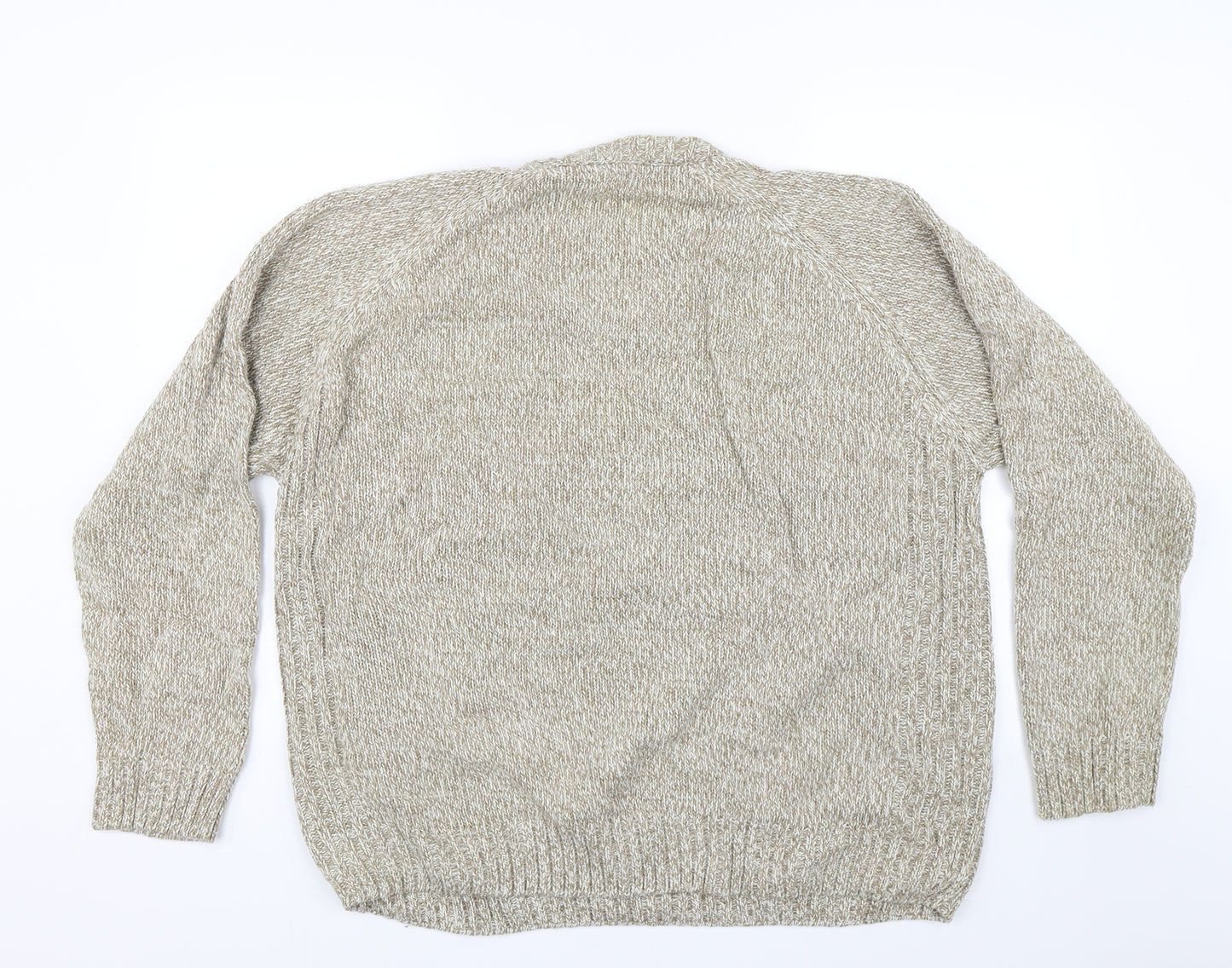 James Pringle Mens Beige  Knit Pullover Jumper Size 2XL