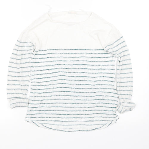 H&M Girls Blue Striped  Pullover Jumper Size 10-11 Years