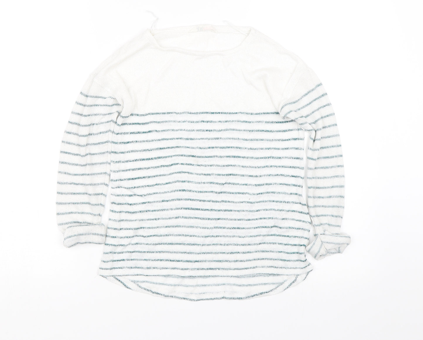 H&M Girls Blue Striped  Pullover Jumper Size 10-11 Years