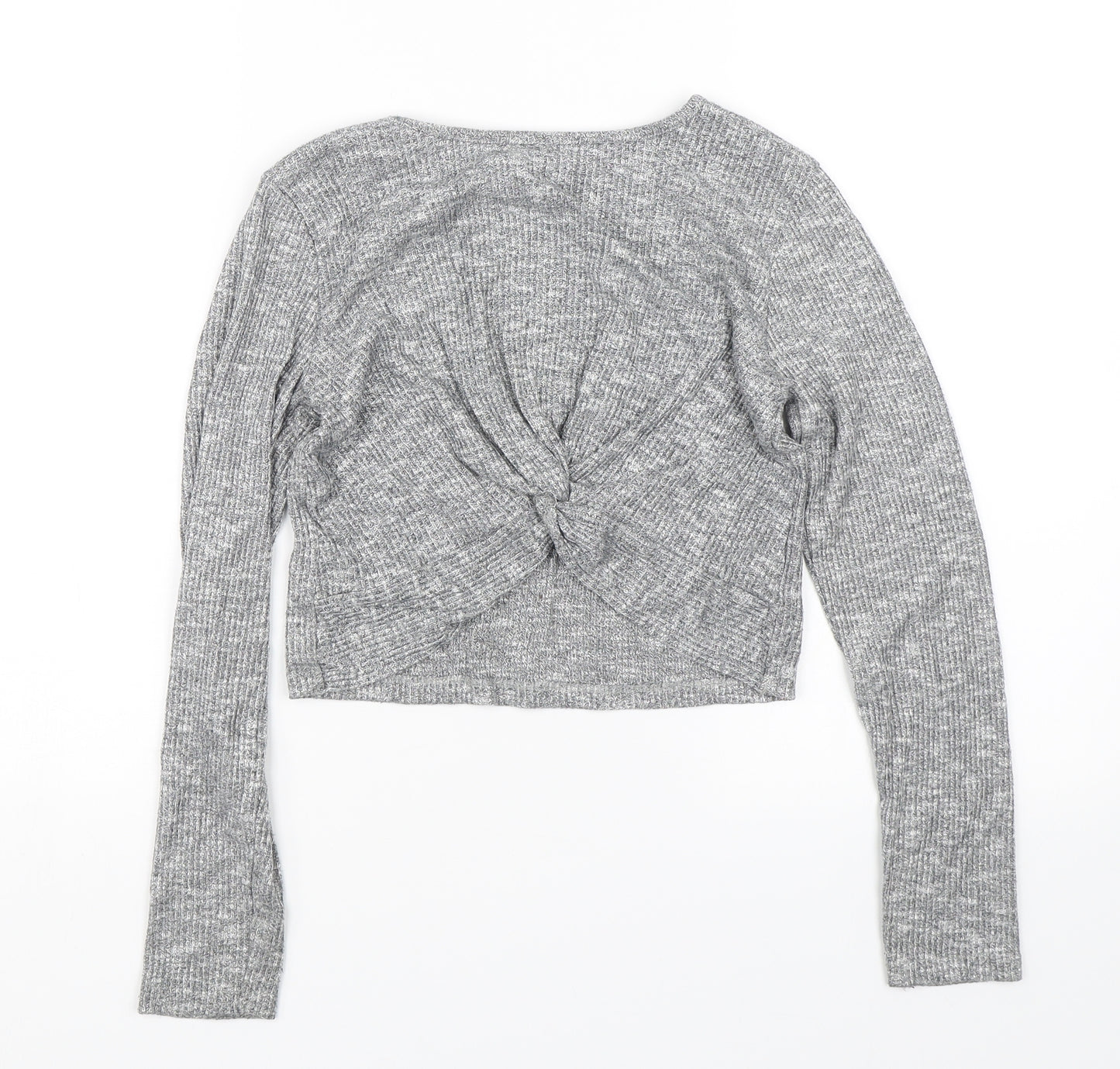 TU Girls Grey   Cropped T-Shirt Size 11 Years