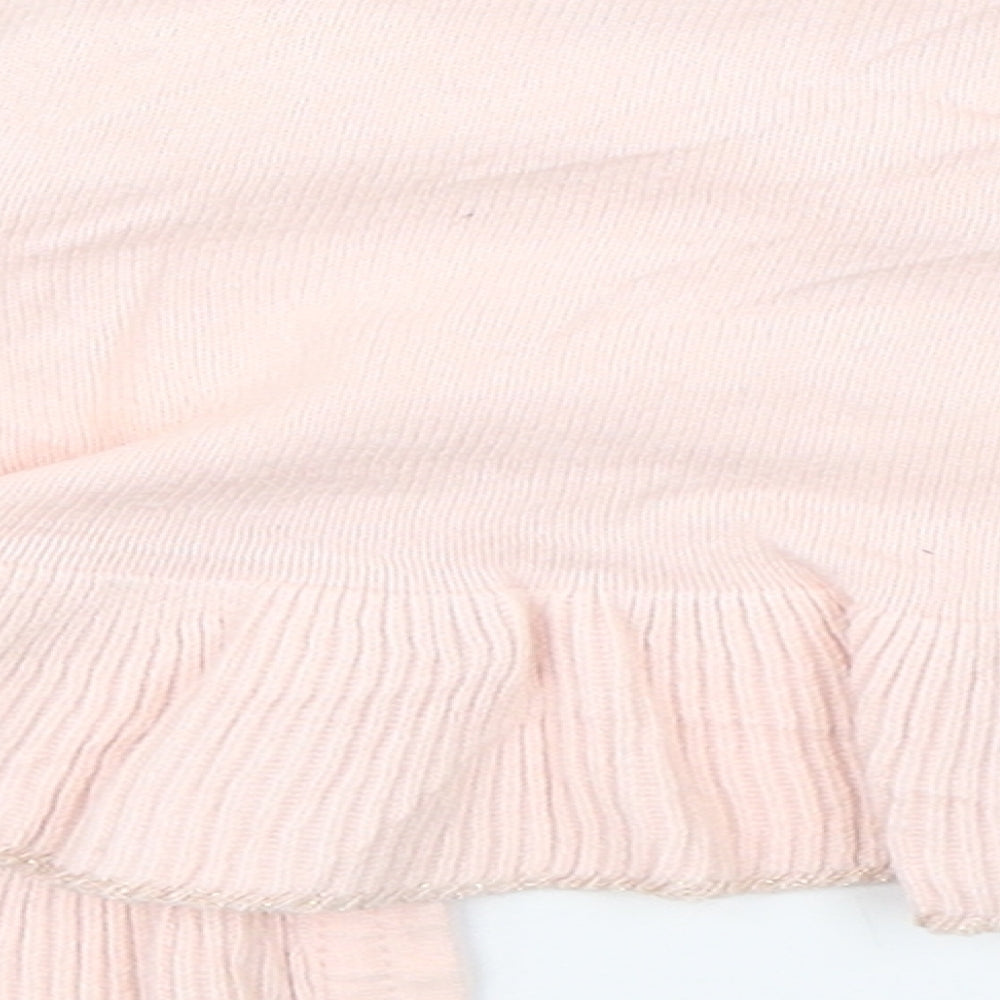 NEXT Girls Pink  Knit Cardigan Jumper Size 9-12 Months
