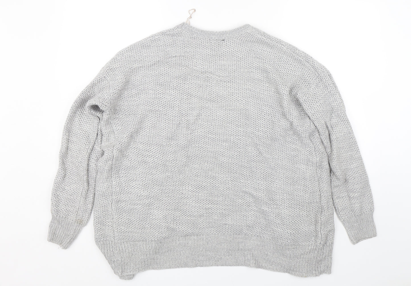 Select Womens Grey  Knit Cardigan Jumper Size 12