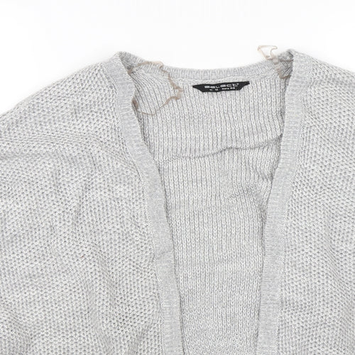Select Womens Grey  Knit Cardigan Jumper Size 12