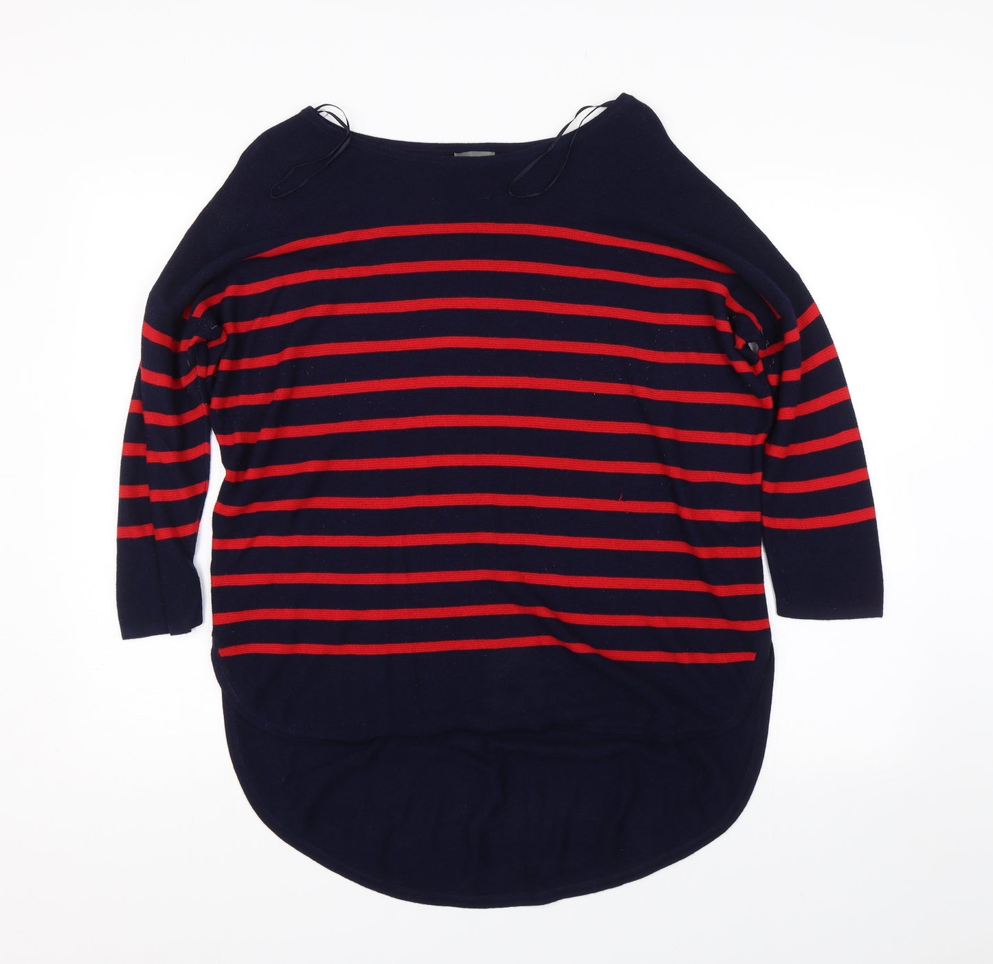 Phase Eight Womens Blue Striped  Pullover Jumper Size M