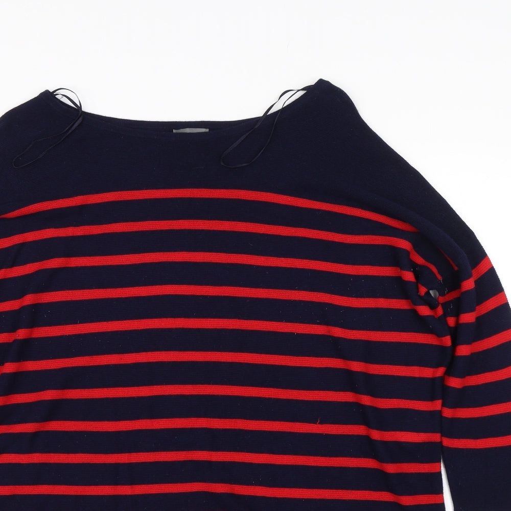 Phase Eight Womens Blue Striped  Pullover Jumper Size M