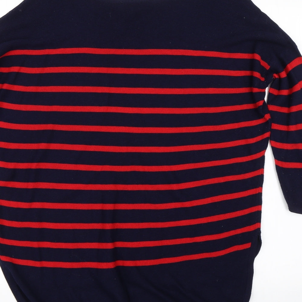 Phase Eight Womens Blue Striped  Pullover Jumper Size M