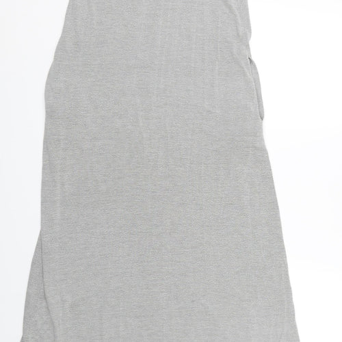 Trafaluc Womens Black Striped  Tank Dress  Size L